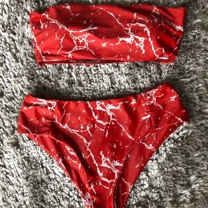 Zaful strapless bikini